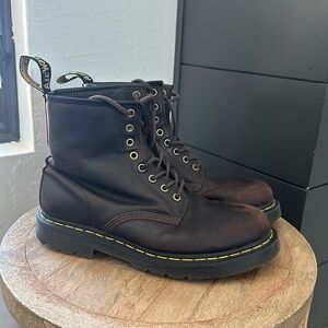Dr. Martens 1460 8-Eye Aztec Crazy Horse Boot. 
Brown Leather - Size 10